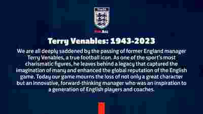 英足总悼念维纳布尔斯：伟大的人，具有创新精神和前瞻思维的教练
